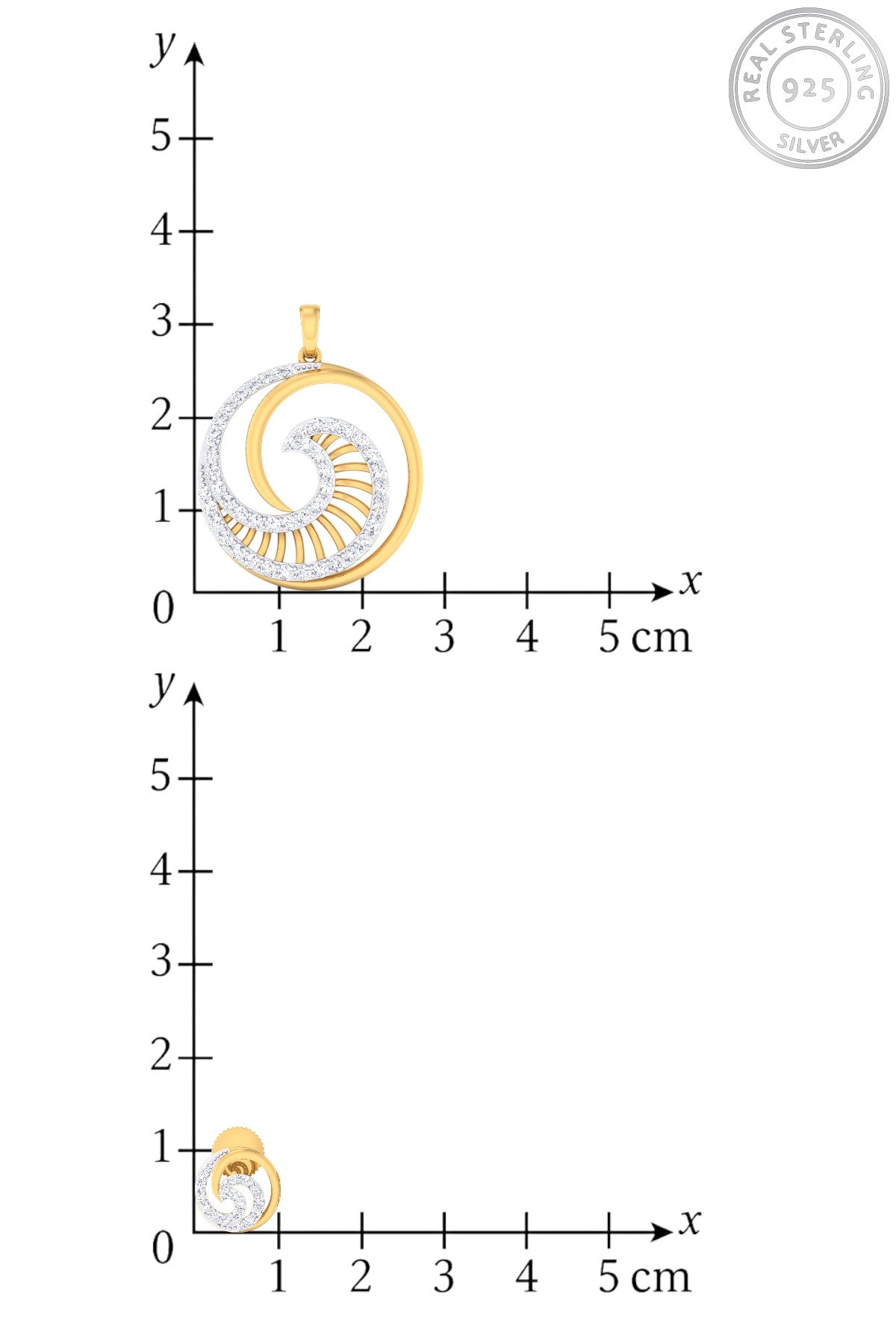 Pendant Set | Luné Circle Set | Sterling Silver