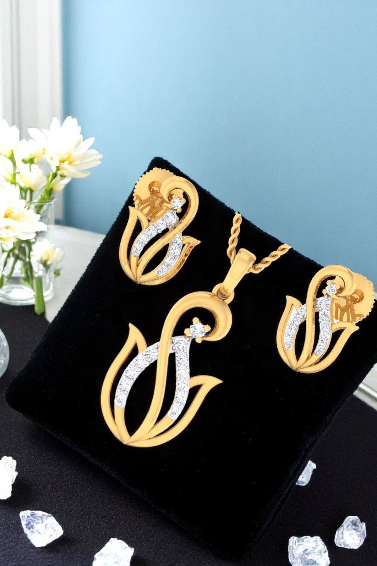 Pendant Set | Tulyn Twist Set | Sterling Silver