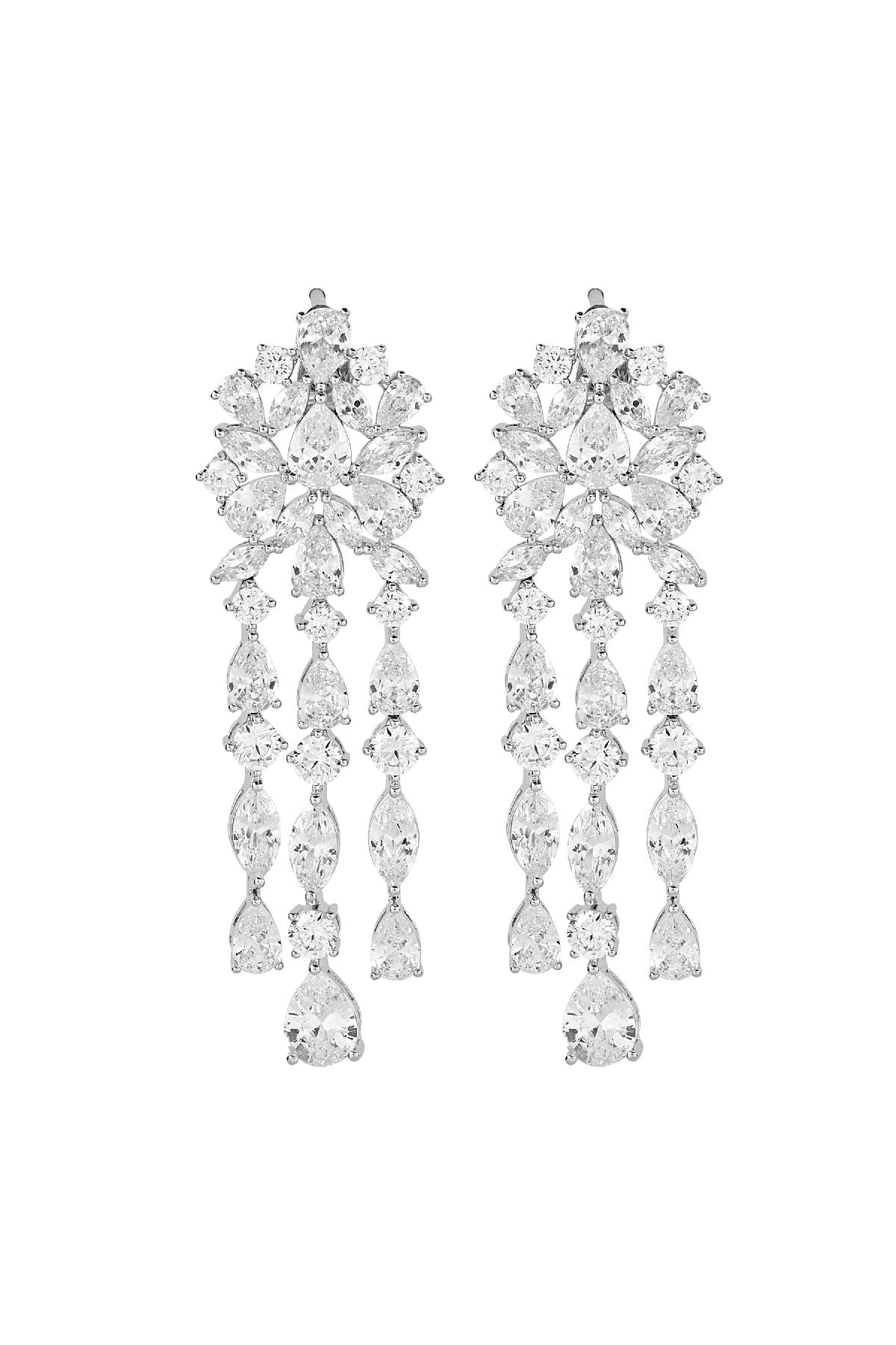 Necklace Set | Cascading Brilliance Diamante Set