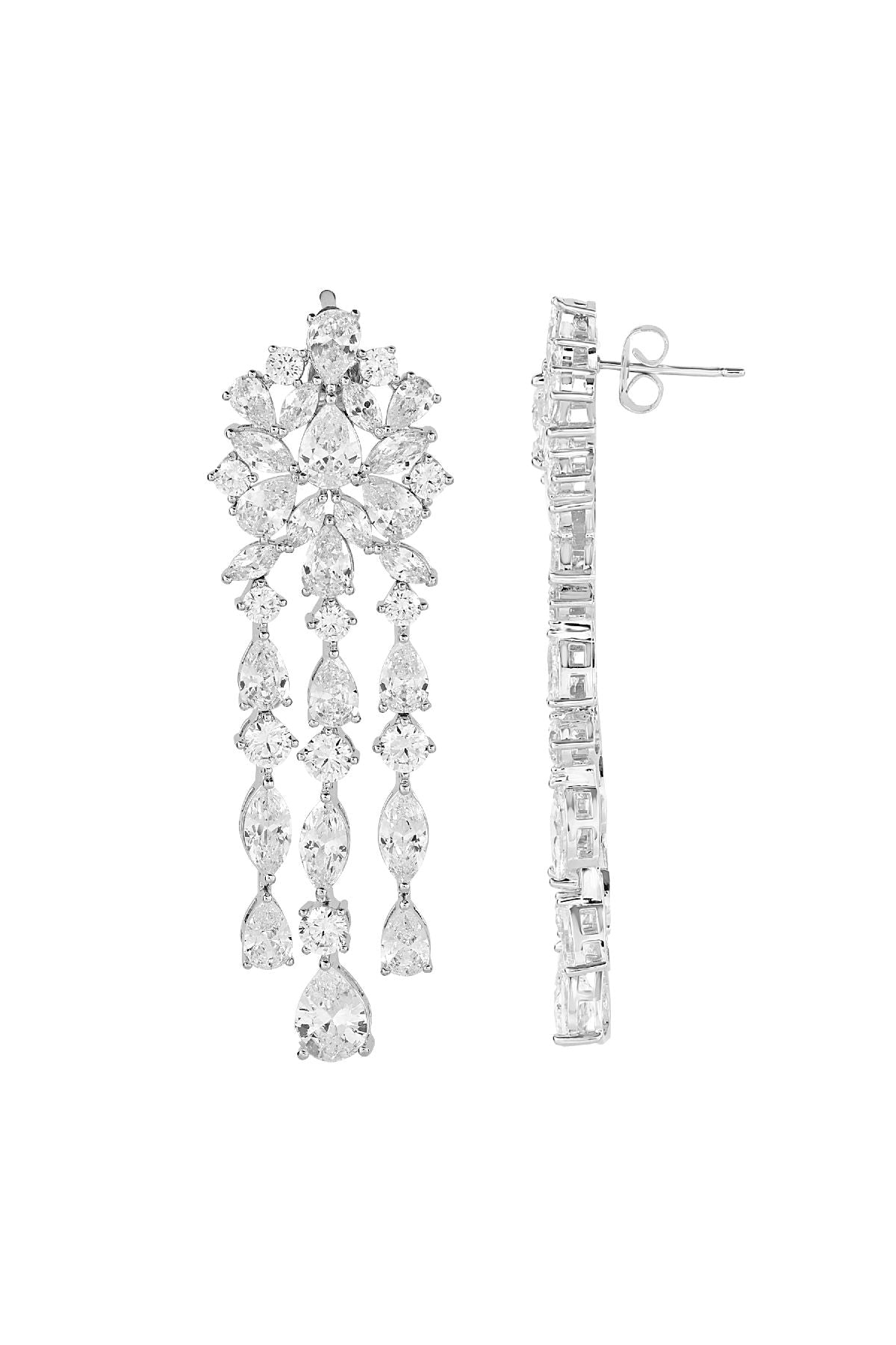 Necklace Set | Cascading Brilliance Diamante Set