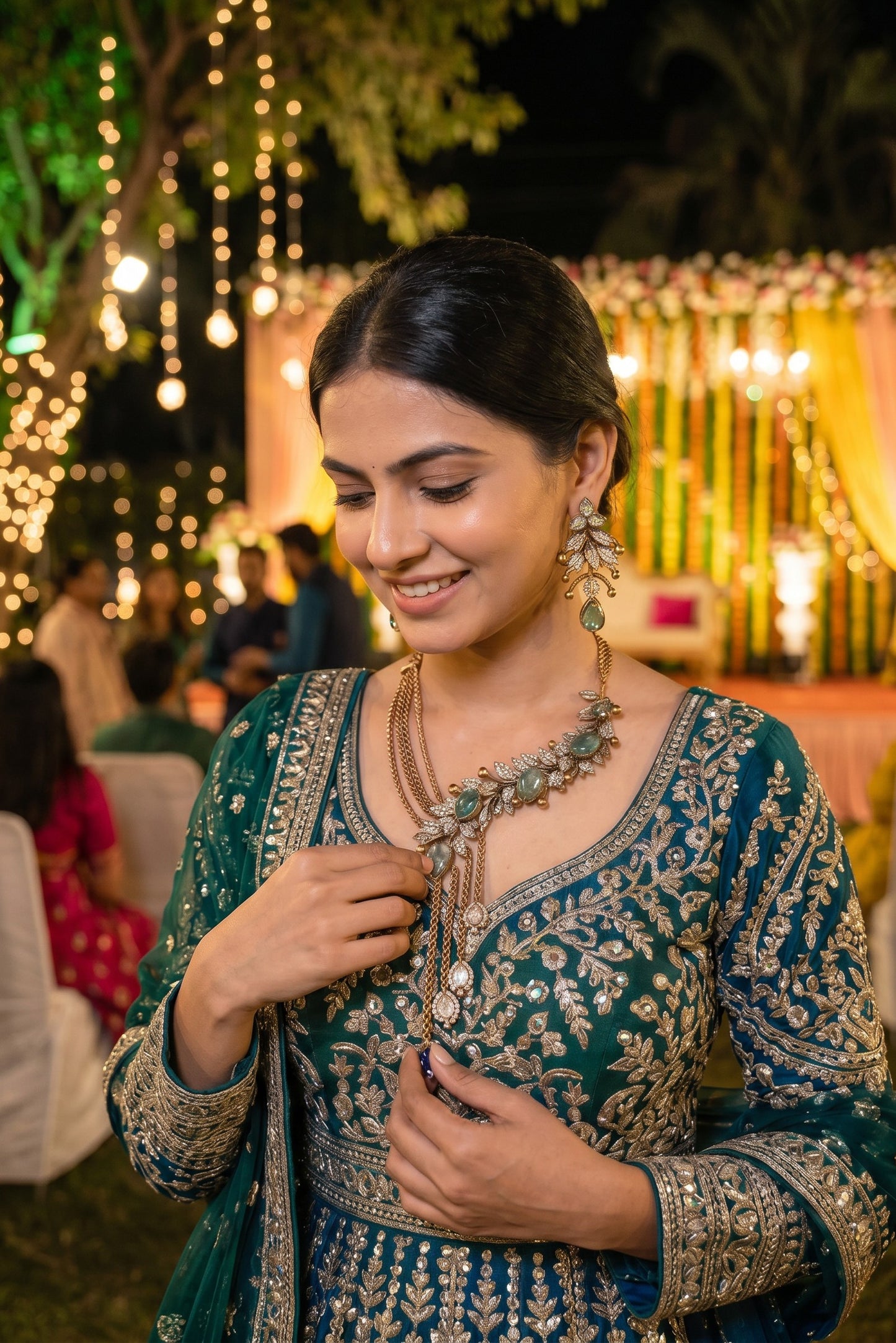 Verdant Drape Luxe Necklace