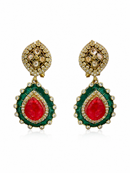 Regal Ruby Emerald Drop Set