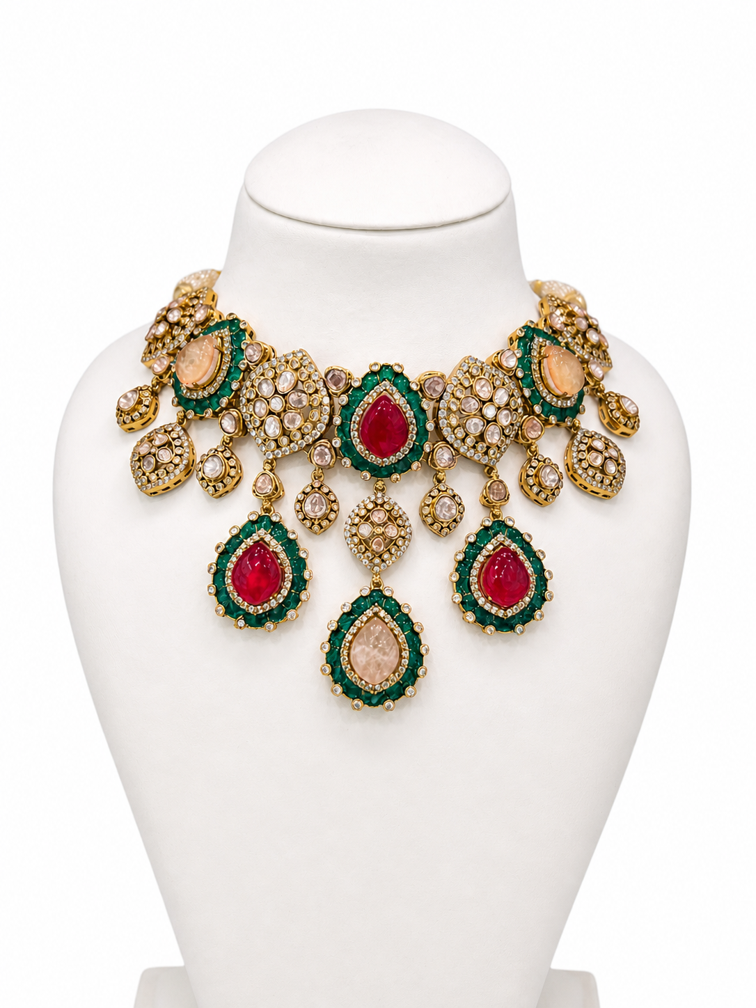 Regal Ruby Emerald Drop Set