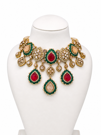 Regal Ruby Emerald Drop Set